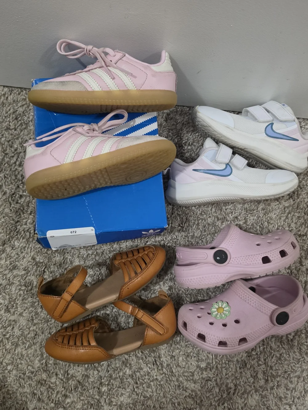 Toddler 7C Sneakers - Samba OG Crocs Nikes